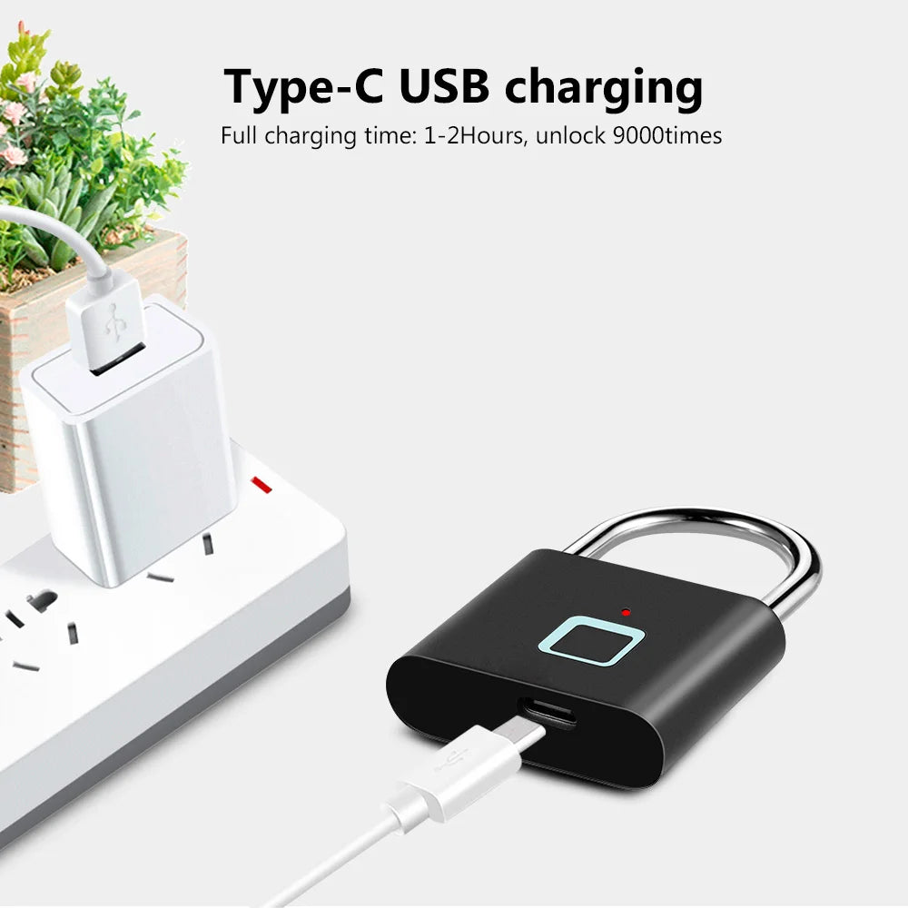 Smart Fingerprint Travel Padlock