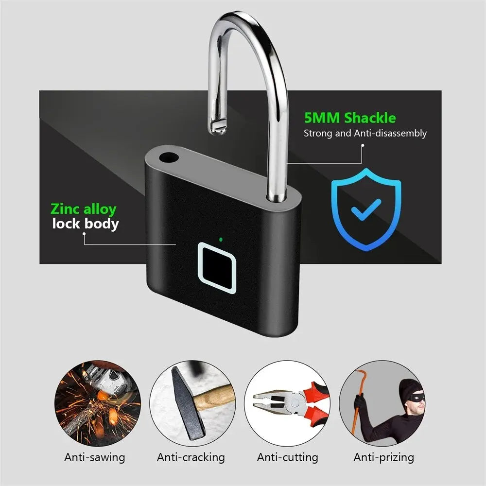 Smart Fingerprint Travel Padlock