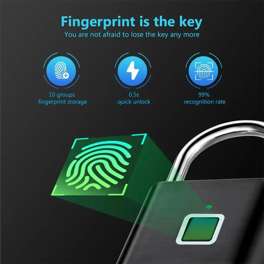 Smart Fingerprint Travel Padlock