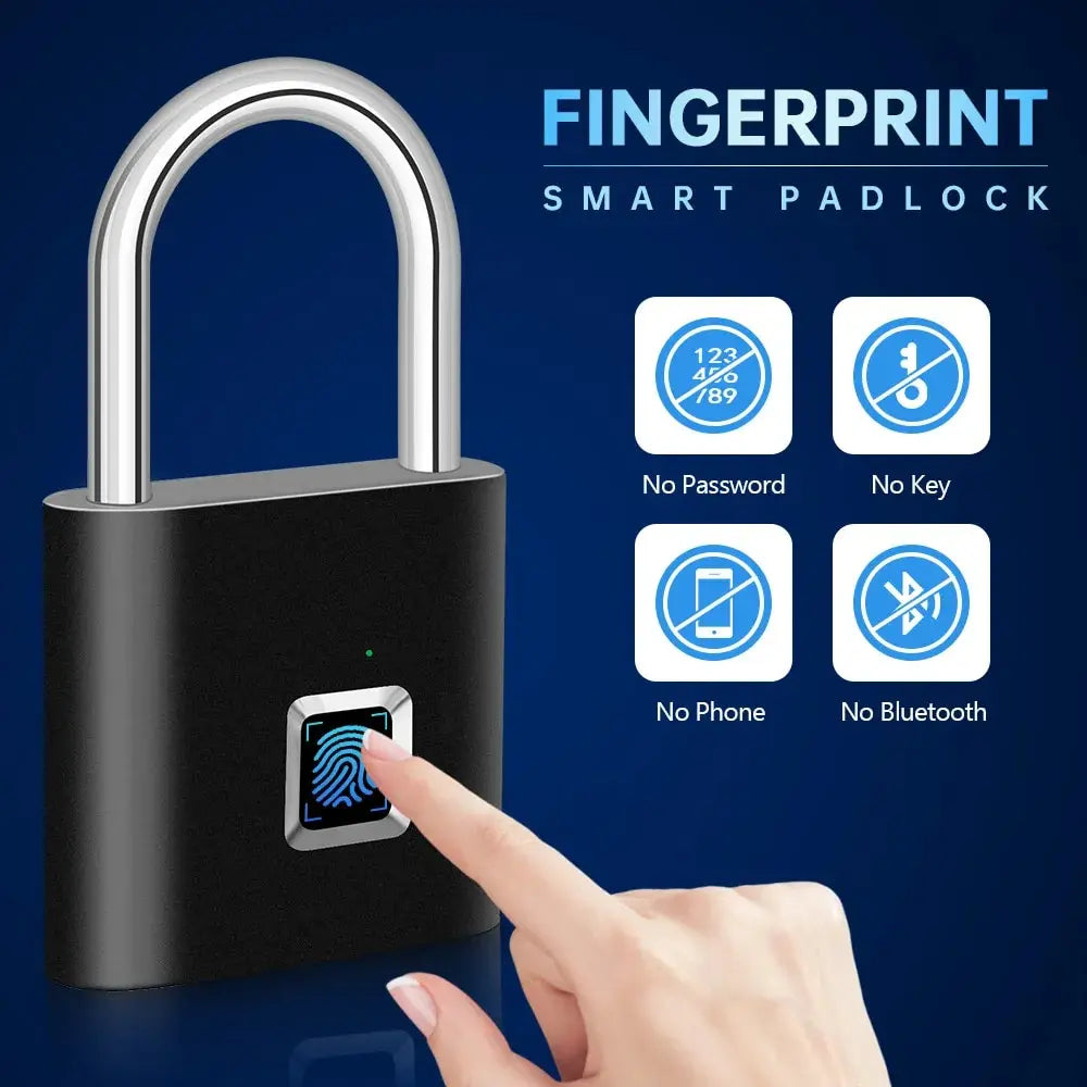 Smart Fingerprint Travel Padlock