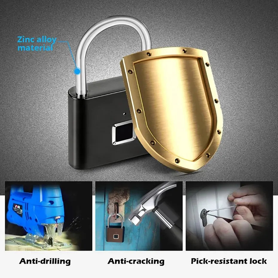 Smart Fingerprint Travel Padlock